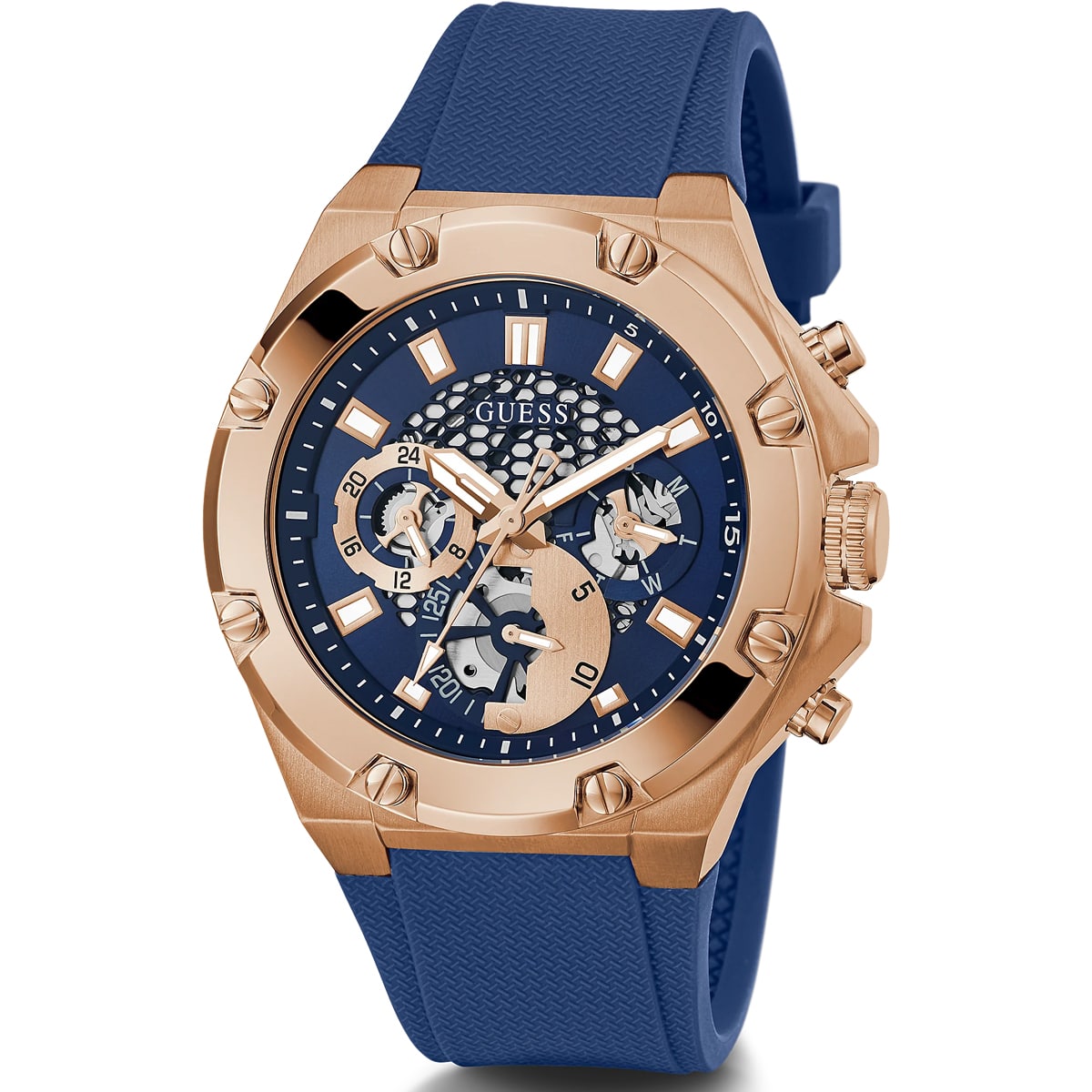 MONTRE GUESS THIRD GEAR HOMME M.FONCTION SILICONE